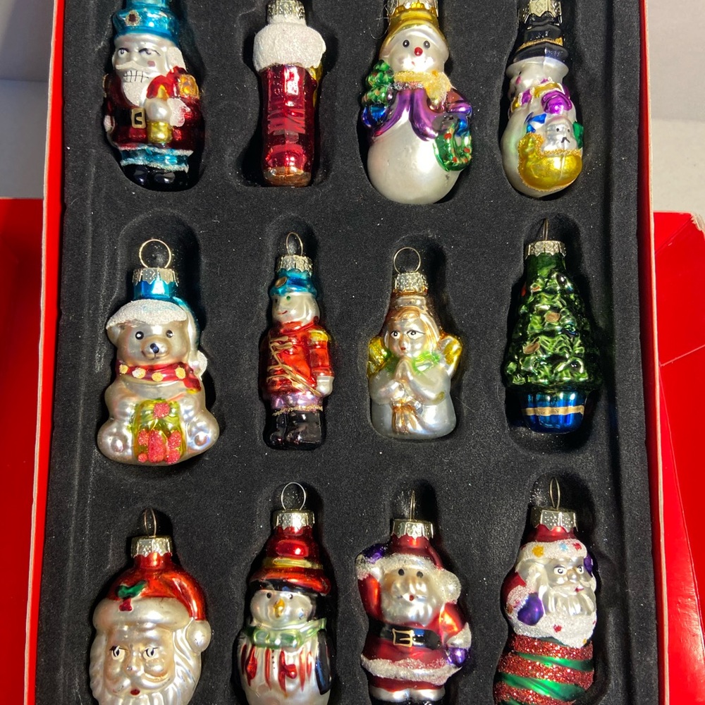 Christmas Small Glass Ornaments- set of 12
Home holiday